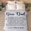 Legendary Dad Custom Blanket: Personalized with Daughter/Son's Name - Ideal Gift for Birthdays, Father's Day, Thanksgiving - Ultra-Soft and Cozy Throw