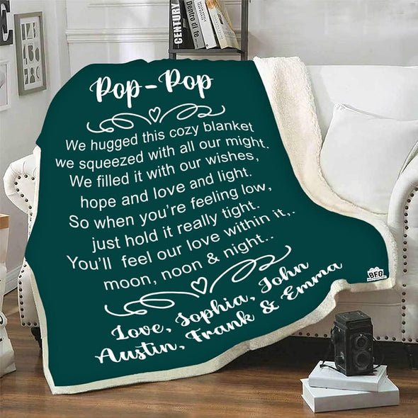 Legendary Dad: Personalized Blanket with Customized Name - Perfect Gift for Birthday, Father's Day, Thanksgiving - Ultra-Soft and Cozy Throw Blanket For Father