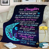 Dear Daughter Customized Name Blanket: Our Sunshine, Expressing Infinite Love! Perfect Gift for Birthdays, Daughter's Day, Proudly Printed in the USA on Soft Fleece