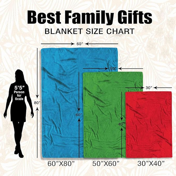 Personalized Heart-Touching Blanket for Grandparents - Custom Throw Blanket for Grandma, Grandpa, Nana, Gigi, Pop, etc. - Ideal for Grandparents Day, Christmas, or Any Occasion - Luxuriously Soft and Customizable