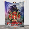 Personalized Firefighter Blanket with Custom Name and Establishment Date, Featuring Courage, Honor, and Rescue - Ideal Birthday, Christmas, or Thanksgiving Gift for Firefighters, Perfect for Husband, Father, Son, and Beloved Friends and Family