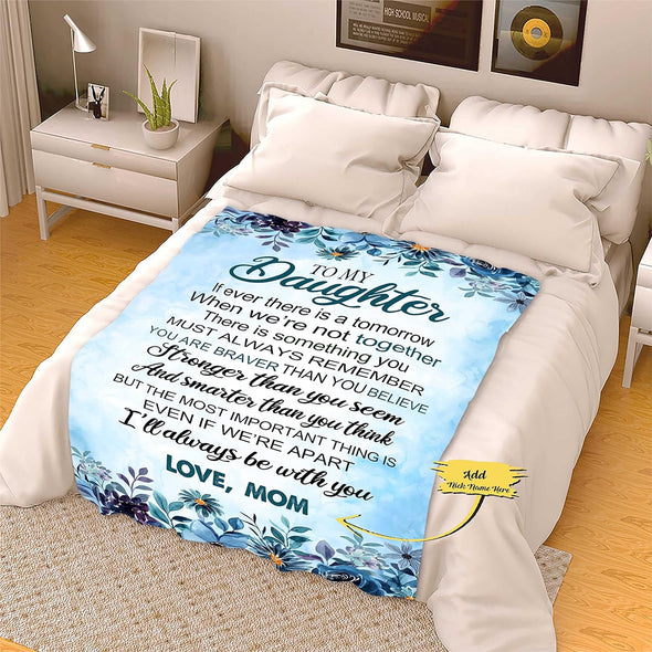 Enchant Your Daughter's Tomorrow: Personalized Name Blanket, Soft & Lightweight, Perfect Gift for Birthdays, Daughter's Day, Christmas, Proudly Crafted in the USA