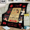 Best Family Gifts I was Born Nurse, Customized Nurse Blanket, Medical Professionals Technicians Staff, Custom Names, Thanksgiving, Super Soft and Warm Blanket