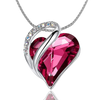 October Birthstone Heart Necklace for Women - Elegant Sterling Silver Infinity Love Pendant, Ideal for Birthday, Anniversary, Valentine's Necklace , Birthstone Jewelry - Includes Gift Box, 18" Chain