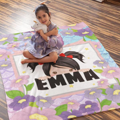 Premium kids With Name Customized Unicorn Blanket for your cute ones