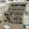 "You Will Always Be My Little Boy" Customized Blanket For Son