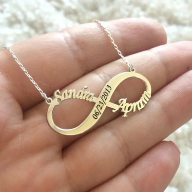 Each Other Infinity Customized Necklace