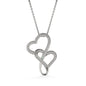 Dear Wife, You're The Other Part Of My Heart, Personalized Couple Accessories, Customized Double Heart Necklace, Gift For Her, Anniversary, Valentine's Gift