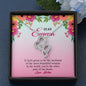 Dear Wife, You're The Other Part Of My Heart, Personalized Couple Accessories, Customized Double Heart Necklace, Gift For Her, Anniversary, Valentine's Gift