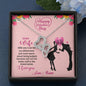 Dear Wife, You Are My Better Half In The Truest Sense, Name Necklace, Personalized Couple Jewelry, Customized Double Heart Necklace, Gift For Love, Birthday