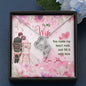 You Make My Heart Melt And Fill It with Love, Personalized Pendant For Her, Gift For Anniversary, Custom Couple Gift, Double Heart Necklace, Love For Her, Gifts