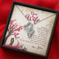 Dear Wife You Are My Best Friend, Soulmate, Everything, Personalized Couple Jewelry, Love For Wife, Double Heart Necklace, Valentine's Day Gift, Name Pendant