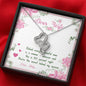 My Dear Wife You're The Secret Behind My Success, Pendant For Wife, Double Heart Necklace, Jewelry For Love, Personalized Gift, Couple Love Necklace, Birthday