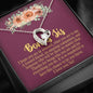 Forever Love Necklace For Sister, Necklace For Bonus Sister, Necklace For Sister, Pendant With Message Card