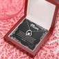 Mom, Forever Love Necklace With Without Your Encouragement and Advice I Would Not Be Here Message Card, Mother's Day Gift, Birthday, Anniversary, Pendant For Her, Jewelry For Her
