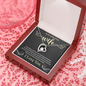 To My Beautiful Wife, Forever Love Necklace With You Are The Most Precious Treasure I Have In Life Message Card, Jewelry For Her, Birthday Gift, Anniversary, Gift For Her, Pendant For Her