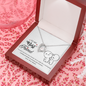 To My Best Friend, Forever Love Necklace With You And I Are More Than Friends Message Card, Necklace for Her, Pendant For Her, Birthday, Gift For Her, Jewelry For Her
