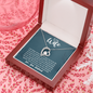 To My Wife, Forever Love Necklace With You Are My Soulmate, My Partner, My Love Message Card, Jewelry For Her, Birthday Gift, Anniversary, Gift For Her, Pendant For Her