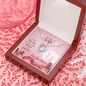 To My Wife, Forever Love Necklace With Every Love Story Is Beautiful Message Card, Pendant For Her, Birthday, Anniversary, Gift For Her, Jewelry For Her, Pleasing Necklace With Message Card