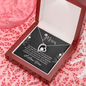 Mom, Forever Love Necklace With You Made Me Feel Loved, And Taught Me So Much In Life Message Card, Mother's Day Gift, Birthday, Anniversary, Pendant For Her, Jewelry For Her