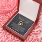 To A Beautiful Girl, Forever Love Necklace With Move Confidently In The Direction of Your Dreams Message Card, Pendant For Her, Graduation Day Gift For Her, Jewelry For Her
