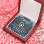 To My Wife, Forever Love Necklace With Our Home Ain't No Castle Message Card, Pendant For Her, Birthday, Anniversary, Gift For Her, Jewelry For Her
