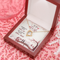 To My Wife, Forever Love Necklace With I Promise You My Whole Life Message Card, Pendant For Her, Birthday, Gift For Her, Jewelry For Her, Anniversary Gift