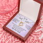 To My Soul Sister, Forever Love Necklace With I Can Always Count On You To Wipe My Tears Message Card, Birthday, Gift For Her, Necklace for Her, Jewelry For Her