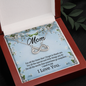 Mom, Infinity Hearts Necklace With For All The Times That I Forget To Thank You Message Card, Pendant For Her, Mother's Day Gift, Birthday, Anniversary Gift For Her, Jewelry For Her