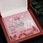 To My Wife, Infinity Hearts Necklace With Our Love Story Is My Favourite Message Card, Birthday, Anniversary, Gift For Her, Jewelry For Her, Pendant For Her