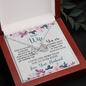 To My Wife, Infinity Hearts Necklace With I Will Always Be There Just Remember That Message Card, Jewelry For Her, Birthday, Gift For Her, Pendant For Her, Message Card