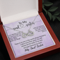 To My Soul Sister, Infinity Hearts Necklace With I Can Always Count On You To Wipe My Tears Message Card, Birthday, Gift For Her, Necklace for Her, Jewelry For Her