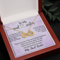 To My Soul Sister, Infinity Hearts Necklace With I Can Always Count On You To Wipe My Tears Message Card, Birthday, Gift For Her, Necklace for Her, Jewelry For Her