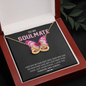 To My Soulmate, Infinity Hearts Necklace With I May Not Be Your First Kiss But I Want To Be Your Last Message Card, Pendant For Her, Birthday, Anniversary, Gift For Her, Jewelry For Her