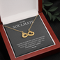 My Soulmate, Infinity Hearts Necklace With Message Card, Jewelry For Her, Anniversary, Birthday, Gift For Her, Pendant For Her, Attractive Necklace With Message Card