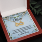 Mom, Infinity Hearts Necklace With For All The Times That I Forget To Thank You Message Card, Pendant For Her, Mother's Day Gift, Birthday, Anniversary Gift For Her, Jewelry For Her