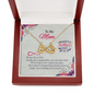 To My Mom, Infinity Hearts Necklace With All You Want Is Your Child To Be Happy Message Card, Mother's Day Gift, Birthday, Anniversary, Pendant For Her, Jewelry For Her