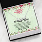 To My Wife, I Just Want To Be Your Last Everything, Couple Jewelry, Gold Silver Love Pendant, Scripted Love Necklace, Birthday Necklace With Message Card