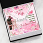 To My Wife Love Scripted Necklace, Pendant for Wife, Gift for Her, Present for Birthday, Valentine's Day, Couple Jewelry, You Make My Heart Melt,