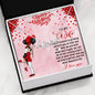 My Dear Wife, I look Forward To Growing Old With You, Gold Silver Pendant, Scripted Love Necklace, Birthday Necklace With Message Card, Couple Accessories