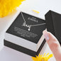 Dear Wife, I Love You Forever And Always, Custom Couple Accessories, Scripted Love Necklace With Message Card For Her, Birthday, Valentine's Gift, Anniversary