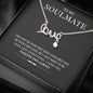 To My Soulmate, Wife, Girl Friend, I Just Want To Be Your Last Everything, Scripted Love Necklace, Couple Jewelry, Necklace With Message Card, Silver Pendant
