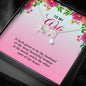 To My Wife, You're The Other Part Of My Heart, Gold Silver Love Pendant, Scripted Love Necklace, Couple Gift, Necklace With Message Card, Birthday