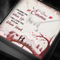 My Dear Wife I Promise I Will Love You With My Whole Heart, Valentine's Gift, Love For Her, Personalized Couple Gift, Jewelry, Love Scripted Necklace, Custom