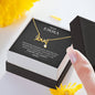 Dear Wife, I Love You Forever And Always, Custom Couple Accessories, Scripted Love Necklace With Message Card For Her, Birthday, Valentine's Gift, Anniversary