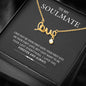 To My Soulmate, Wife, Girl Friend, I Just Want To Be Your Last Everything, Scripted Love Necklace, Couple Jewelry, Necklace With Message Card, Silver Pendant