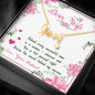 Dear Wife Scripted Love Necklace, Pendant for Her, Gift for Valentine's Day, Christmas, Anniversary, Gold/silver Pendant, Present for Her, Couple Jewelry