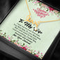 To My Wife, I Just Want To Be Your Last Everything, Couple Jewelry, Gold Silver Love Pendant, Scripted Love Necklace, Birthday Necklace With Message Card