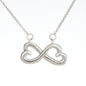 To My Wife Infinity Heart Pendant, Jewelry for Her, Gift for Valentine's Day, Birthday, Christmas, Anniversary, Infinity Shape Pendant, Gold/silver Pendant for Wife