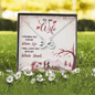 To My Wife, Infinity Hearts Necklace With I Promise You My Whole Life Message Card, Pendant For Her, Birthday, Gift For Her, Jewelry For Her, Anniversary Gift